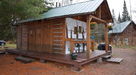 Photo of the restroom building