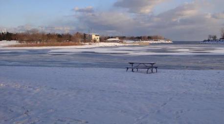 Photo of frozen lake