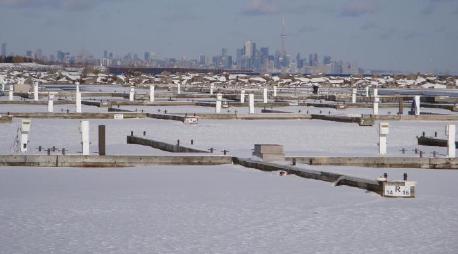 Photo of frozen lake