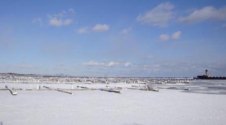 Photo of frozen lake