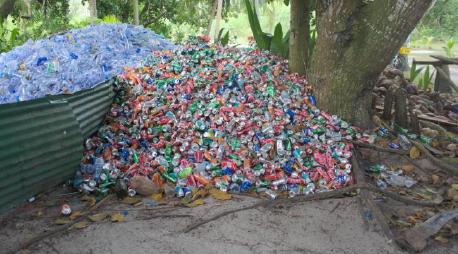 Photo of plastic bottles and metal cans